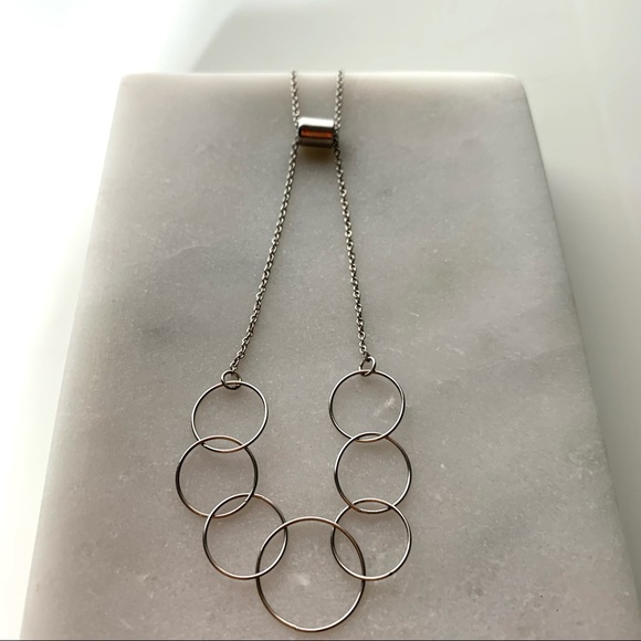 NEW sliver plated hoop slider adjustable bracelet - Picture 3 of 6